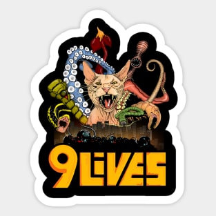 Nine lives Sticker